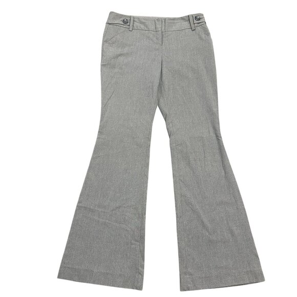 The Limited Cassidy Fit Dress Pants 6L Gray Wide Flare Leg Mid Rise Office Wear - Picture 1 of 12